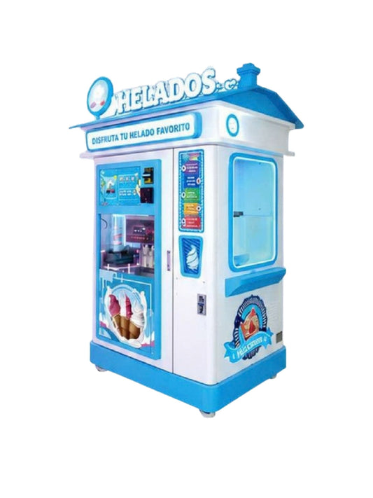 Máquina Expendedora de Helado Suave 24 L en fondo blanco