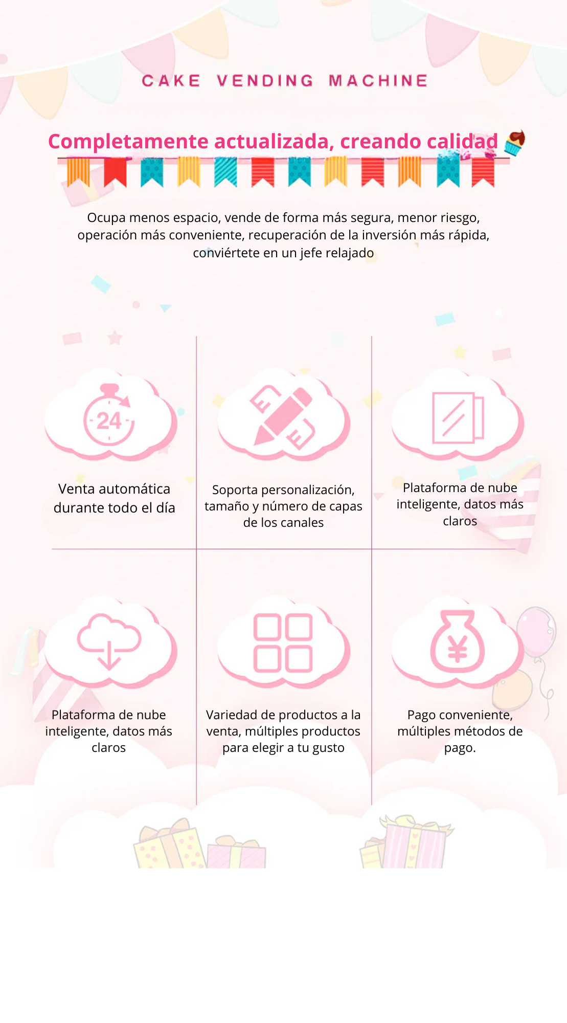 Cake and dessert vending machine, 24 hours self-service vending machine, cupcake vending machine with 21.5 inch touch screen