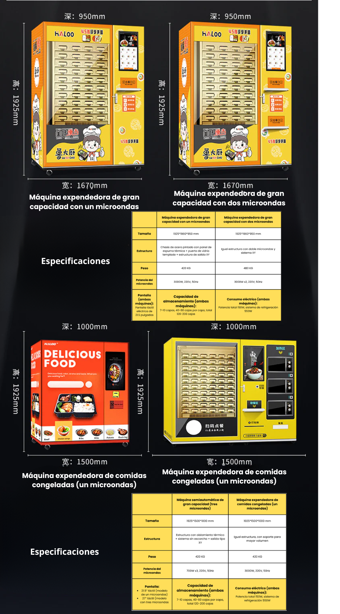 Pre-made food vending machine, box lunch, fast food automatic heating vending machine, cooked food vending machine