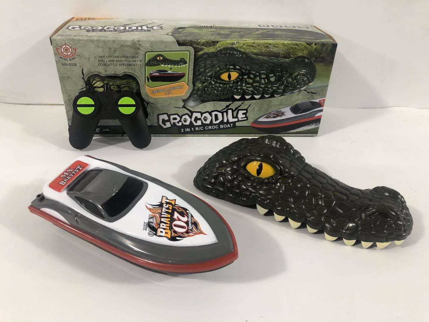 Cocodrilo control remoto 2.4Ghz barco lancha rápida juguete eléctrico - Ciaespinoza.com