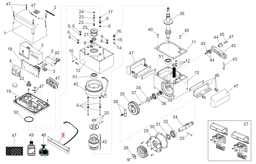 Limite de paro magnetico para FAAC 844 2 fases