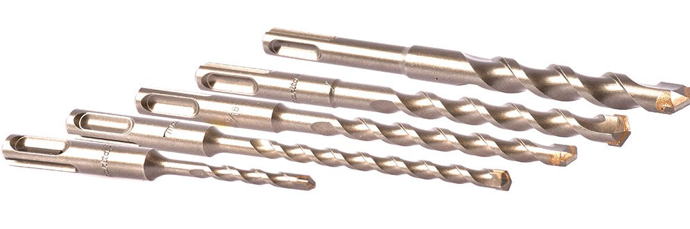 Juego con 5 piezas de brocas SDS PLUS para concreto