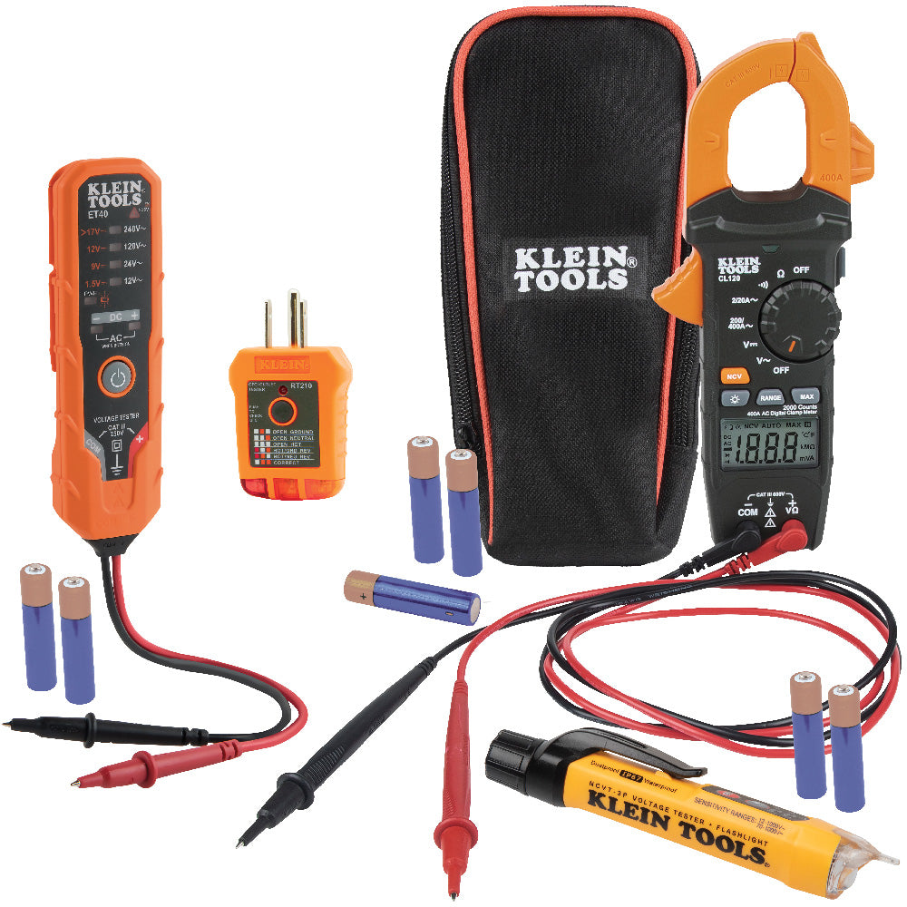 Kit de Prueba Eléctrica CL120+NCVT-3P+ET40+RT210