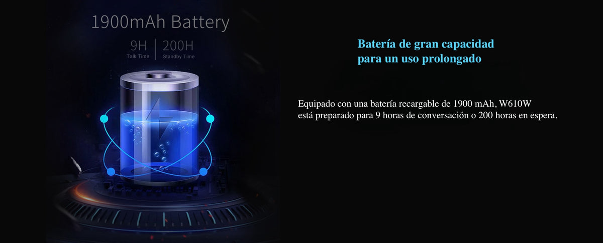 Teléfono IP Wi-Fi portátil y elegante diseñado para aplicaciones de comunicación móvil.