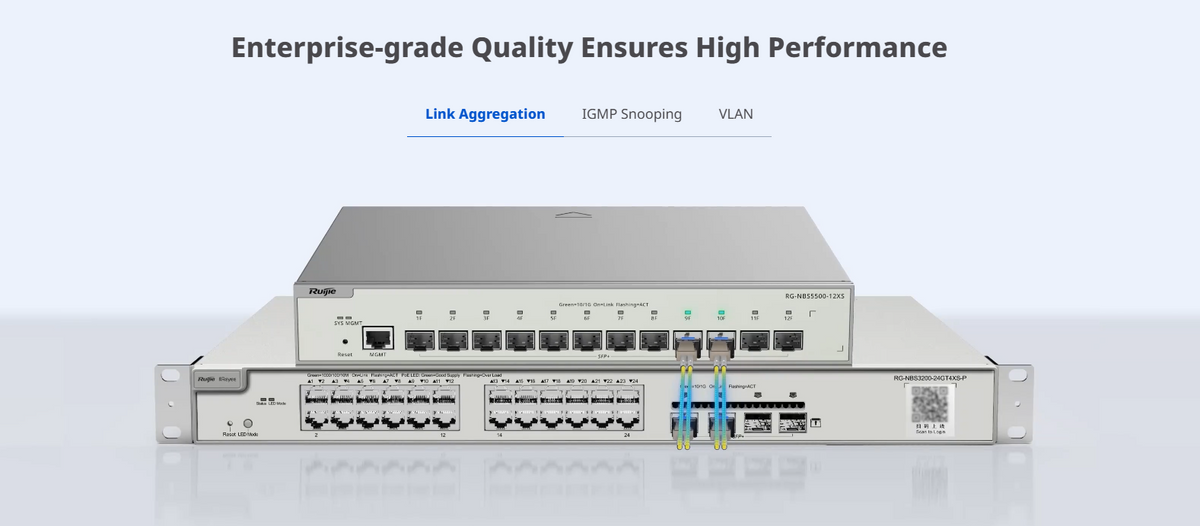 Switch Administrable Full Aggregation Capa 3, 12 Puertos SFP+ 10G y un Puerto MGMT