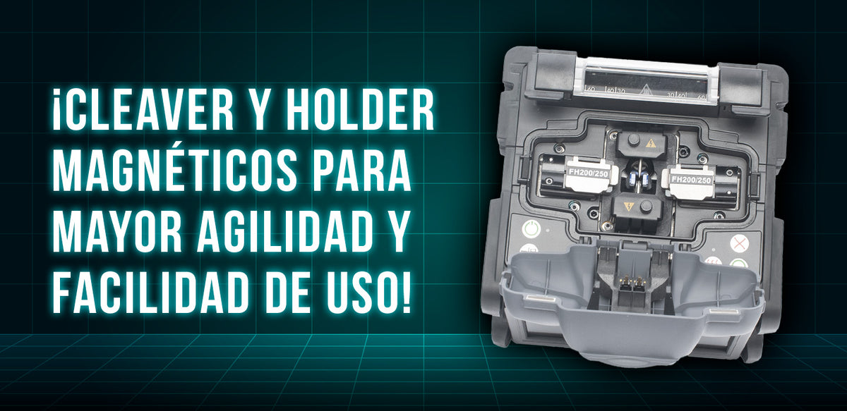 Fusionadora de Fibra Óptica Multimodo y Monomodo / Alineación por Núcleo / 6 Motores para Mejor Precisión en el Empalme / Capacitación Remota Gratuita
