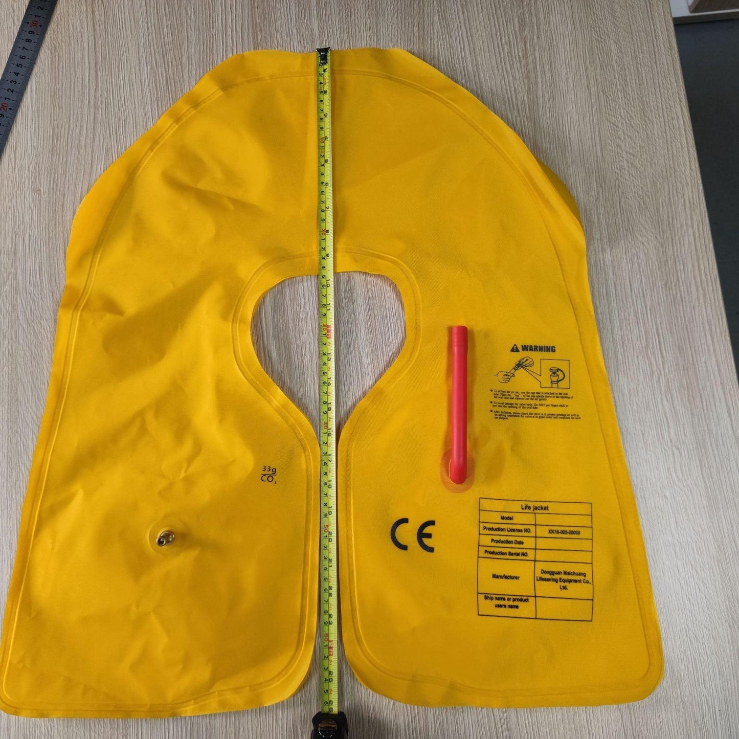 500 piezas de Saco de aire de chaleco salvavidas inflable de tiro manual airbag anti-ahogamiento Tela compuesta TPU - Ciaespinoza.com