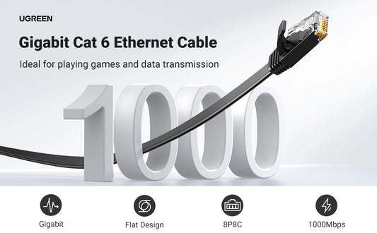 Cat6 de Red Ethernet Plano 5 Metros (16.40 Pies)