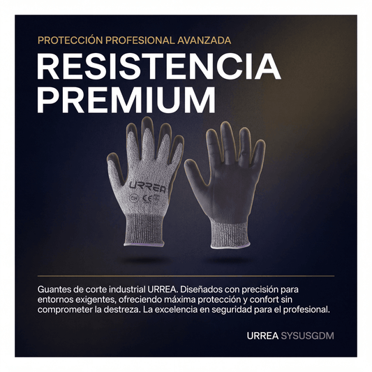 Guantes talla mediana supraneema con recubrimiento de nitrilo.
