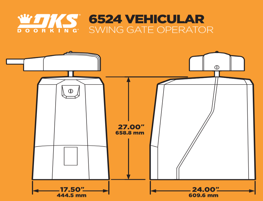 Motor para puerta abatible / 4.8 mts / 360 kgs / Uso Continuo /Energia solar / Batería de respaldo