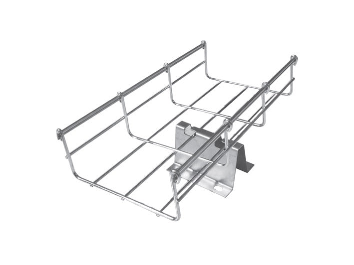 Soporte de piso falso directo, ideal para llegada a Rack, con acabado Electro Zinc