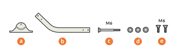 Montaje de Brazo Universal para suscriptores Ubiquiti Networks de superficie plana o pared