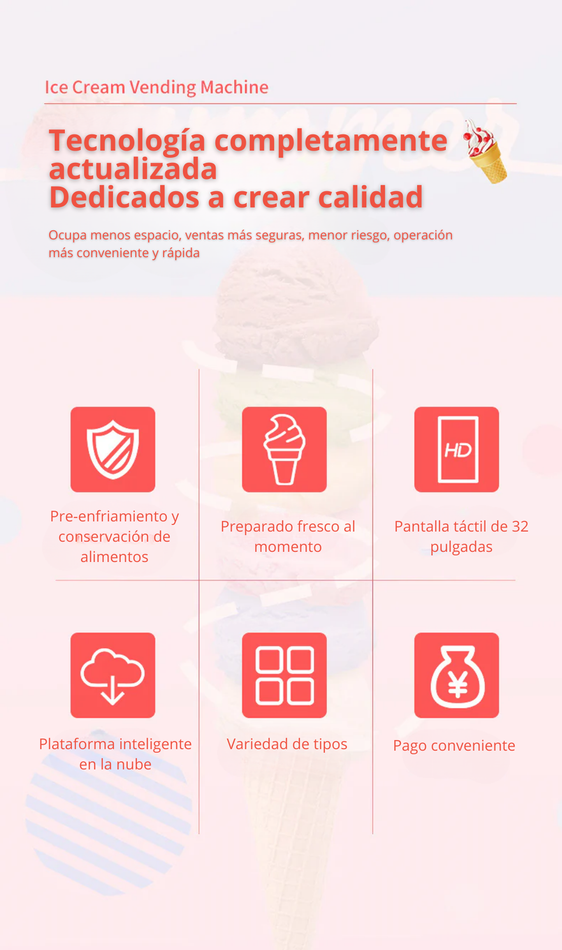 Ice cream vending machine, intelligent ice cream vending machine, different flavors