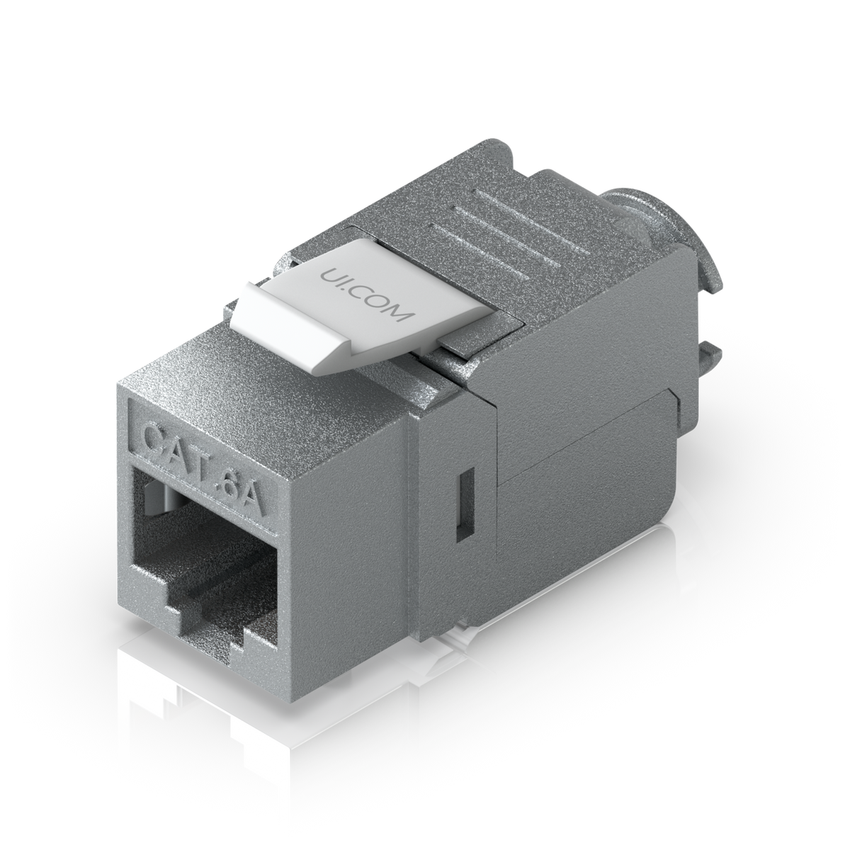 Keystone Jack Cat6A Tipo Toolless para Terminación sin Herramientas, Instalación Snap-In en Patch Panel, Paquete con 12 Piezas