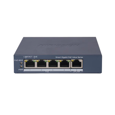 Kit de Videoportero IP + Switch PoE Estándar con llamada a App de Smartphone (HikConnect) / Apertura con tarjeta MIFARE / Frente de calle IP65