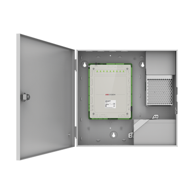 Controlador de Acceso 1 Puerta Administrable en la Nube con Hik-Connect Teams / Interfaz Web / 2 Lectores de Huella o Tarjeta / 100,000 Tarjetas