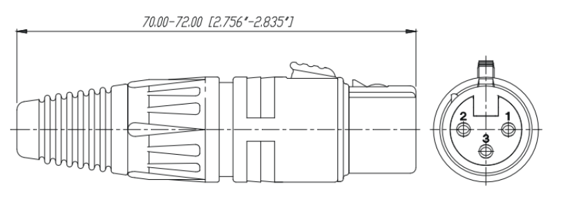 Kit Conector XLR Hembra + XLR Macho | Ideal para Conexiones de Micrófonos, Mezcladoras | Equipo de Audio Profesional