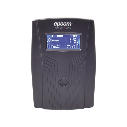 UPS de 600VA/360W / Protección contra Descarga, Sobretensión y Picos Transitorios / Entrada y Salida 120 Vca / Clavija NEMA 5-15P / 4 Tomas NEMA 5-15R