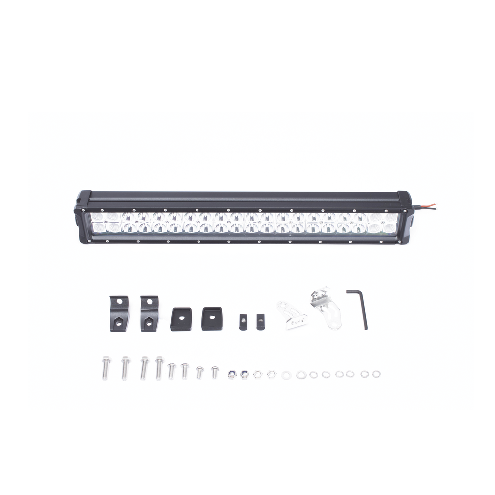 Barra de Luz de Trabajo Doble, 20 LED, 4750 Lumenes, 25 Pulgadas
