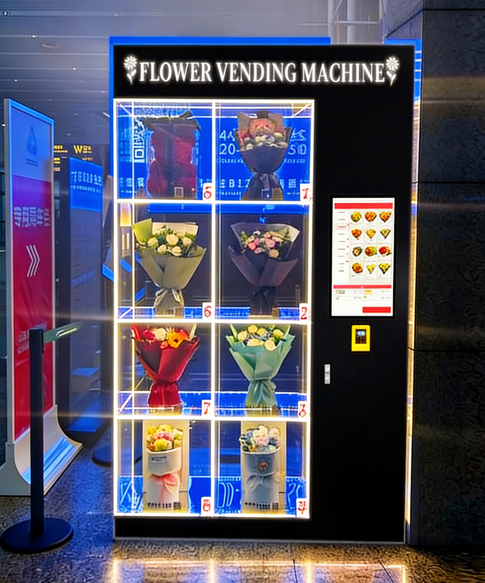 Máquina Dispensadora de Flores 8 Puertas sin Refrigeración | FlowerBot Modelo 1