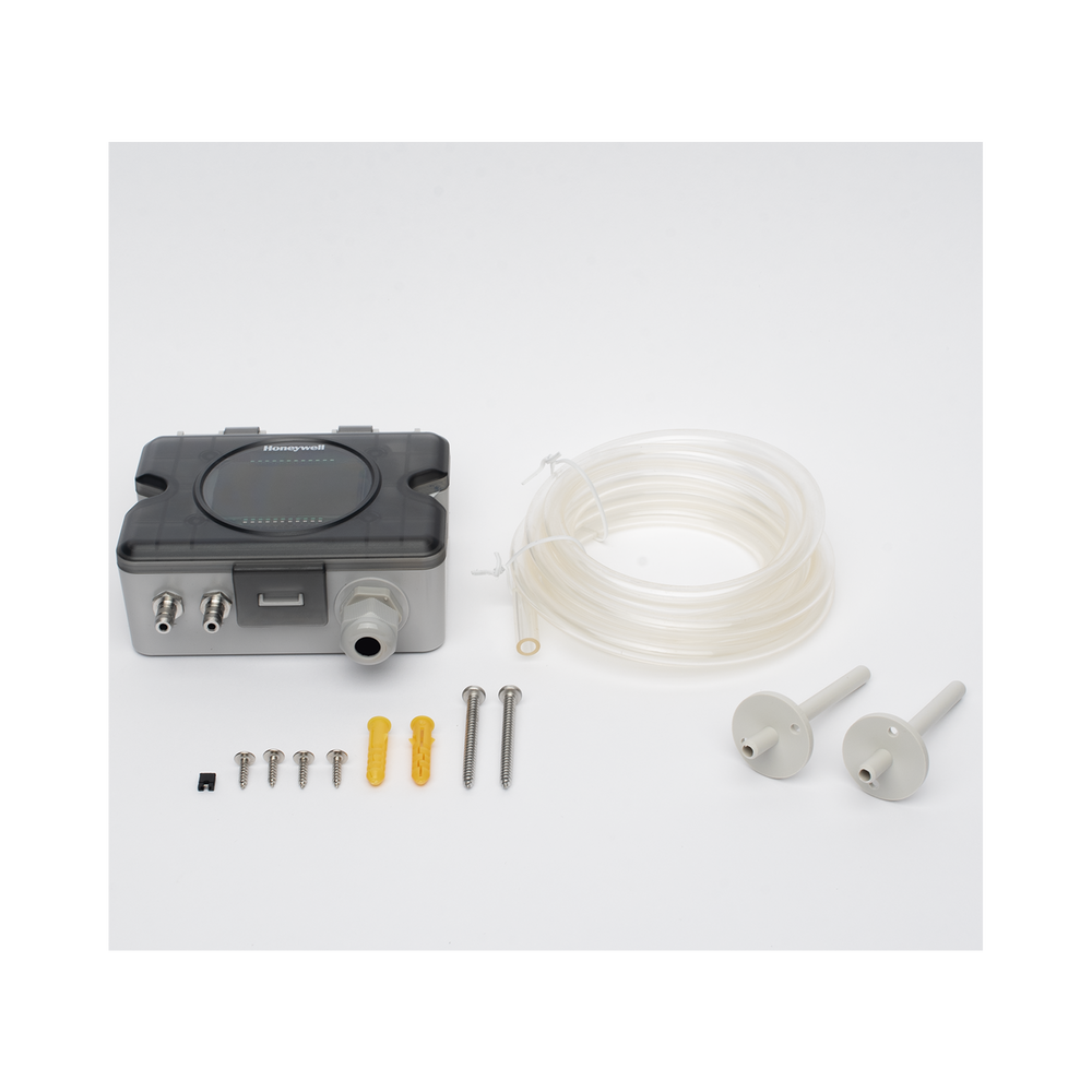 Transmisor de presión diferencial de aire con comunicación Modbus RTU y pantalla LCD para sistemas HVAC