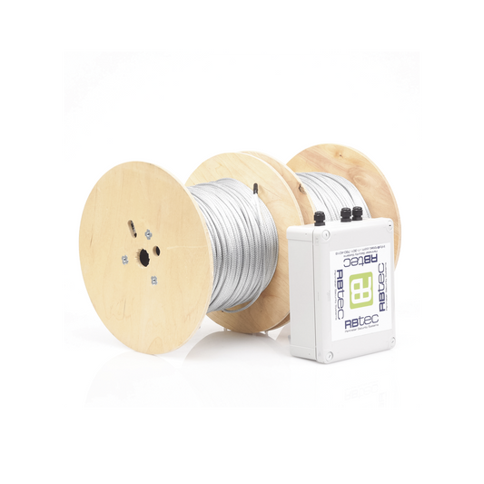 Cable Sensor Perimetral IRONCLAD / 610 m (2,000 ft) / 2 Zonas / Cerca Ciclónica / Sin Falsas Alarmas por Viento / Tarjeta LPU400 / Calibración por