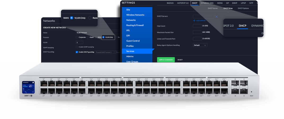 UniFi Switch USW-Pro-24-POE Gen2, con funciones capa 3, de 24 puertos PoE 802.3at/bt + 2 puertos 1/10G SFP+, 400W, pantalla informativa