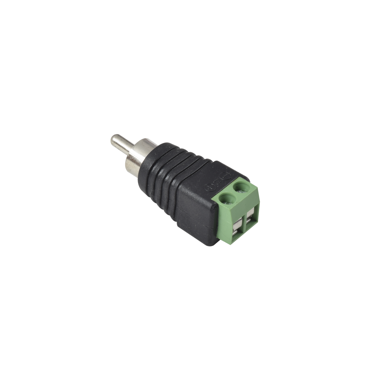 Adaptador RCA Macho Tipo Jack Polarizado / Terminales Tipo Tornillo / Polarizado (+/-) / Recomendado para Video y Audio en Sistemas de Video