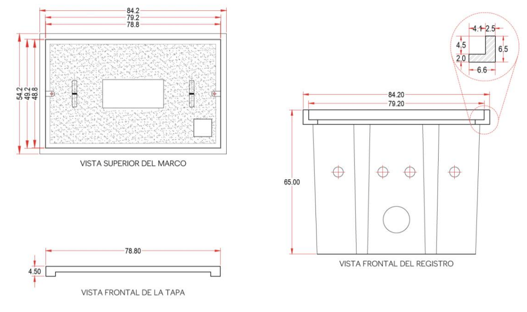 Registro de Baja Tensión Ligero (RBTB1), Resistencia 3 Toneladas, Uso Peatonal