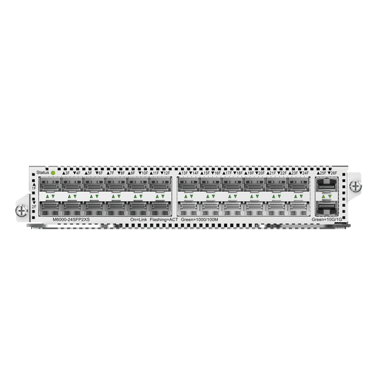 Tarjeta switch 24 puertos SFP y 2 SFP+ para RG-NBS6002