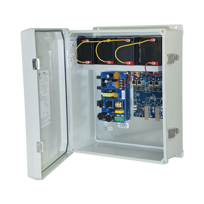 Switch PoE de 4 Puertos para Exterior con Respaldo de Batería
