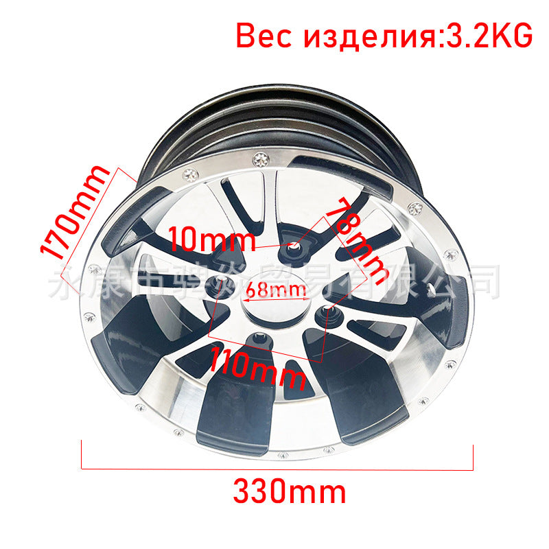 Rin para ATV 25X8-12 26 9-12 Pulgadas Neumáticos Bujes de Aluminio 12x6J Ruedas de Hoja Llantas