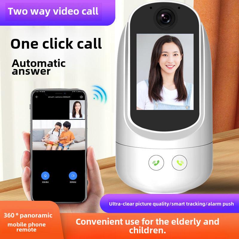 Camara de Monitoreo inteligente de llamadas de voz y video, tarea de los niños, teléfono móvil inalámbrico, cámara interior doméstica remota ultra clara - Ciaespinoza.com