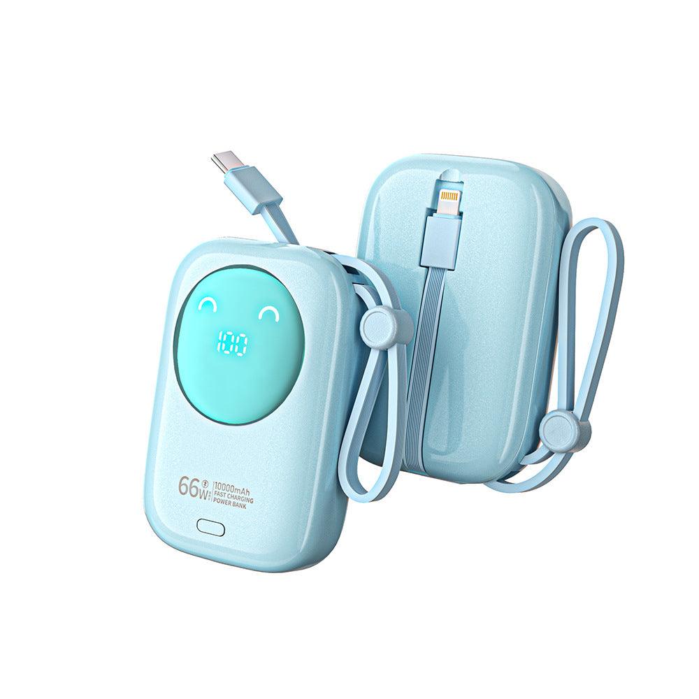 Powe Bank de carga rápida de 66 W viene con una fuente de alimentación móvil de modo privado por cable, 20,000 mAh, gran capacidad, compacta y portátil, y 3C - Ciaespinoza.com