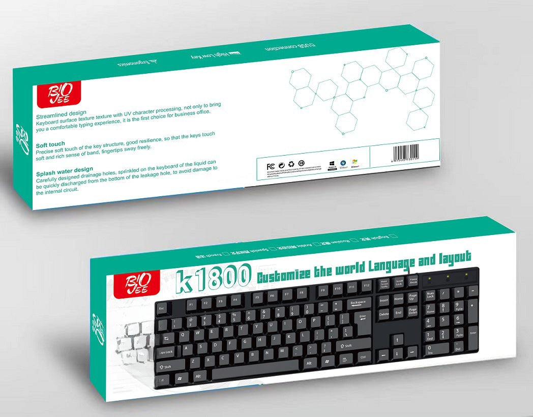 Teclado de diferentes Idiomas a elegir: ruso, español, árabe, francés, ingles, Cable USB