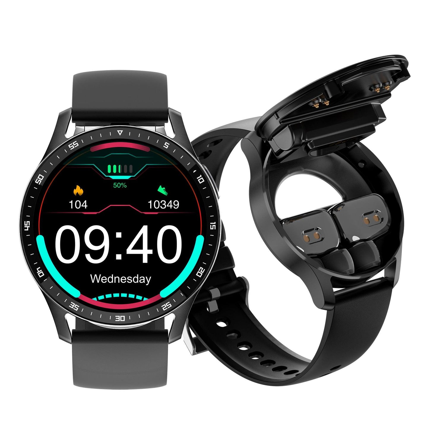 Reloj inteligente X7 con auriculares bluetooth 2 en 1 TWS llamada binaural inalámbrica, música, deportes - Ciaespinoza.com