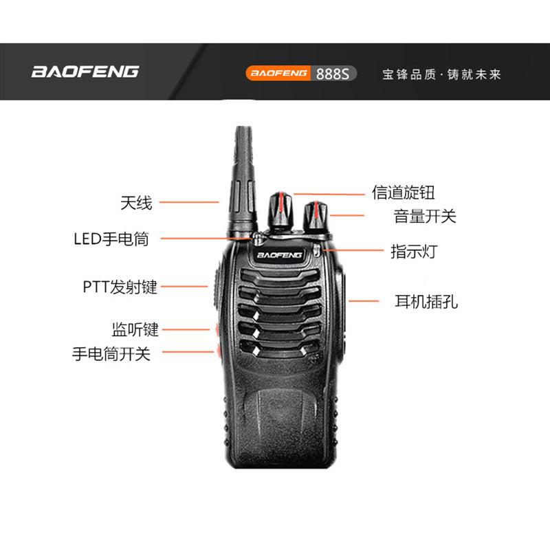 Walkie-talkie Baofeng, BF-888S, de alta potencia