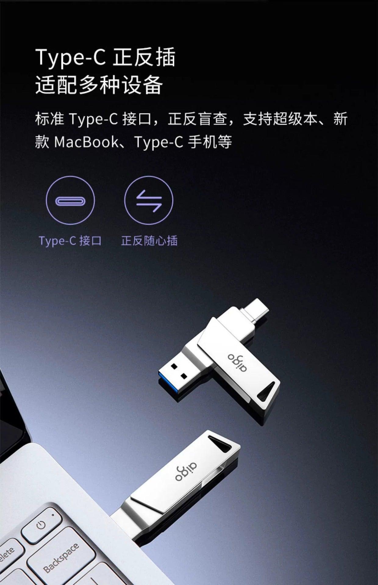 Memoria USB 3.2 y USB-C, doble puerto, para PC, smartphone, tablets, de 32Gb, 64Gb y 128GB - Ciaespinoza.com