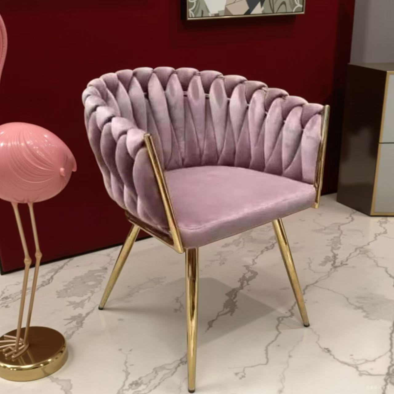 Silla de lujo ligero para tocador, taburete, moderno, para maquillaje o dormitorio