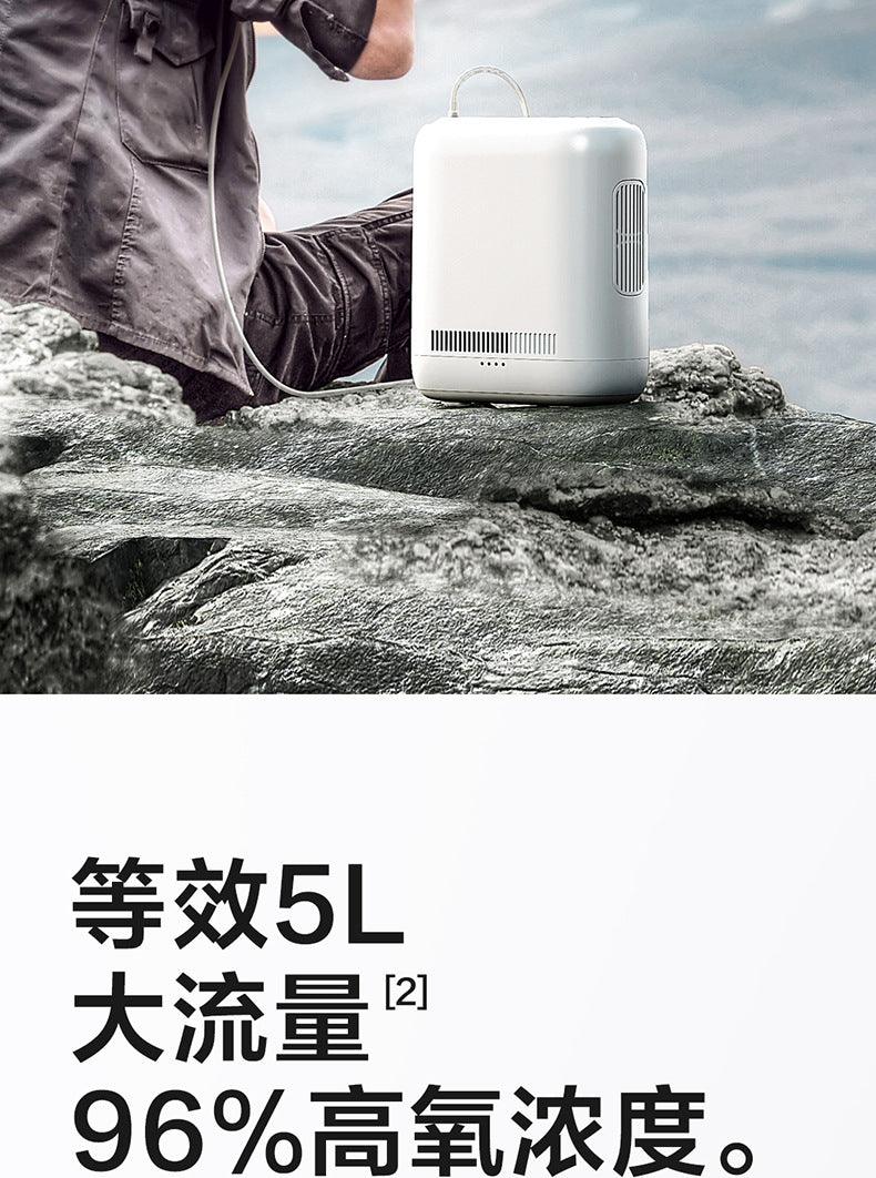 Concentrador de oxígeno portátil Haier 5L, 4.5 horas, inhalador de oxígeno, máquina de oxígeno de 220V - Ciaespinoza.com