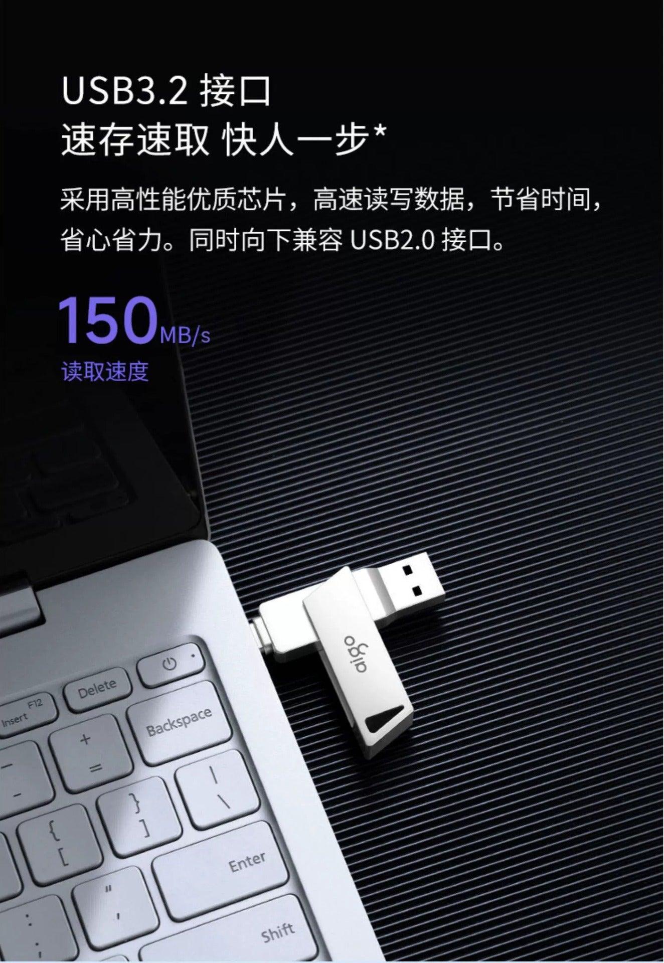 Memoria USB 3.2 y USB-C, doble puerto, para PC, smartphone, tablets, de 32Gb, 64Gb y 128GB - Ciaespinoza.com