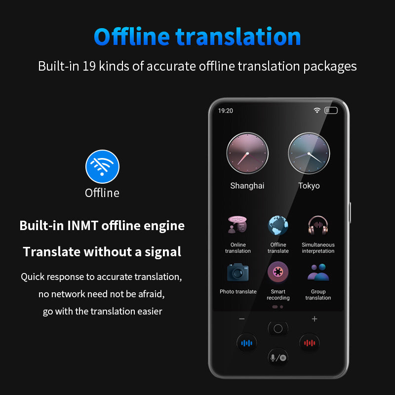 Traductor con Voz inteligente S85pro 139 idiomas, traducción mutua, teléfono móvil, traductor de fotos y conversaciones sin conexión