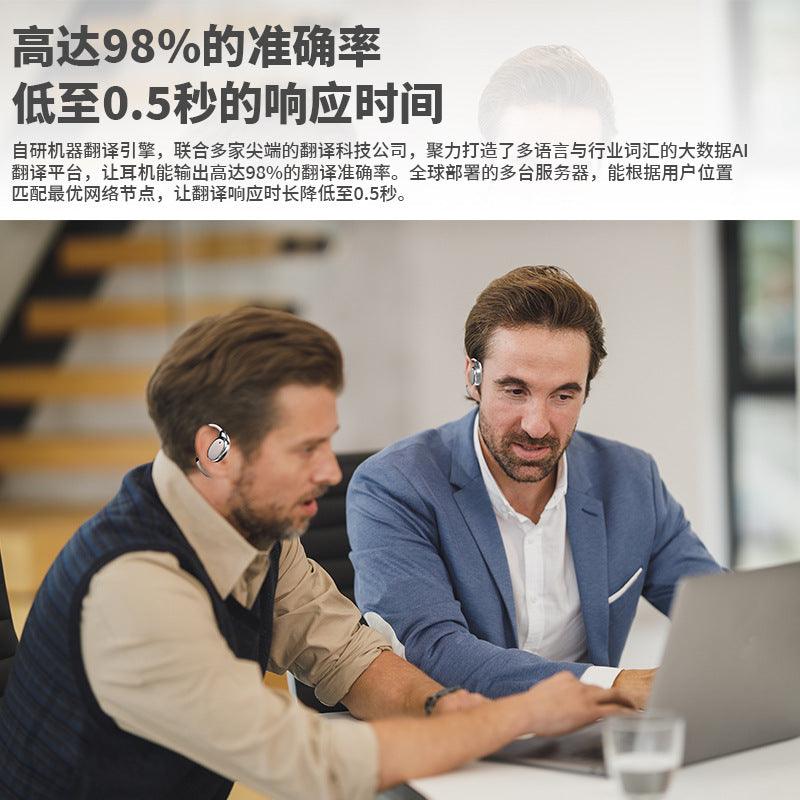 Auriculares de traducción V18, traductor inalámbrico Bluetooth, audífonos de interpretación simultánea inalámbrica multidiomas - Ciaespinoza.com