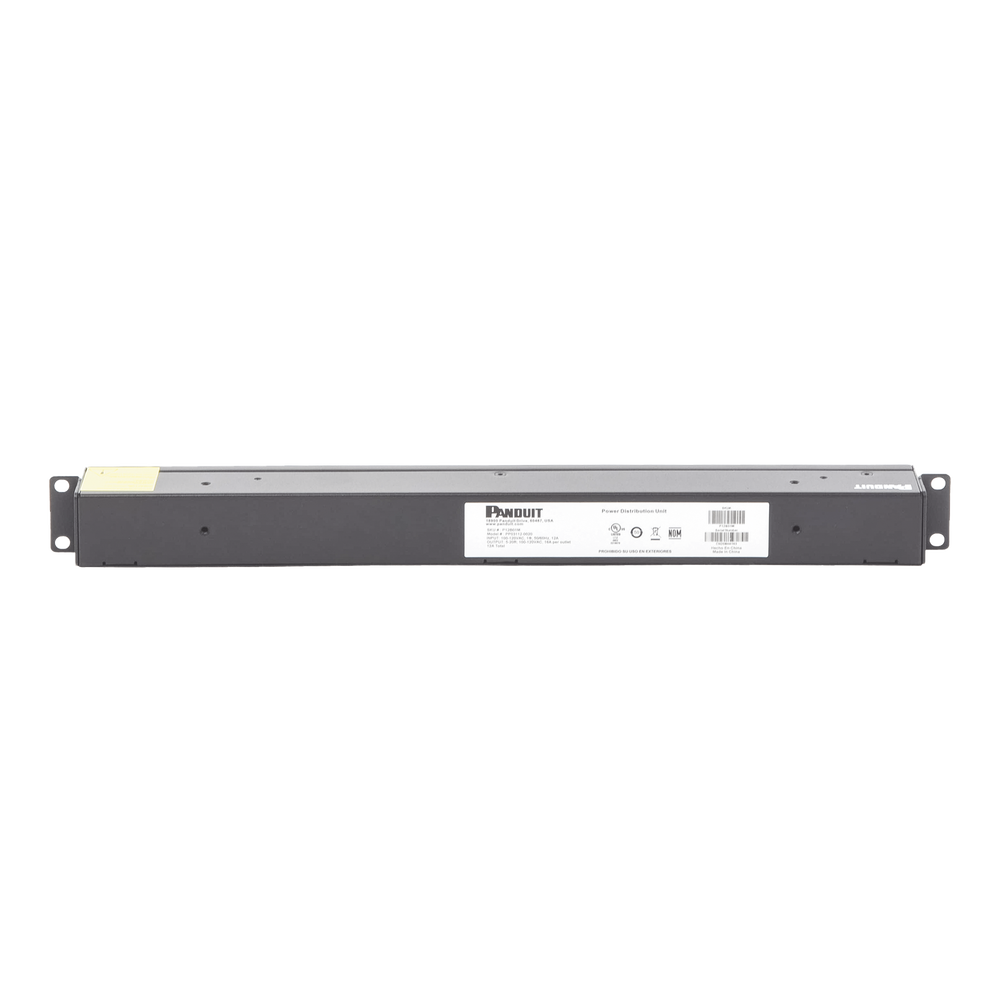 PDU Básico para Distribución de Energía, Enchufe de Entrada NEMA 5-15P, Con 12 Contactos NEMA 5-20R, Instalación Horizontal de 19in, 1UR, 15 Amp, 120