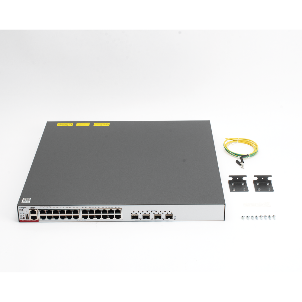 RG-CS83-24GT4XS-PD switch L3 24 ptos PoE+ y 4 SFP+ max 750W