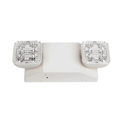 Luz LED de Emergencia / Doble LED 1W / 150 Lúmenes / Voltaje Universal 127-277 VAC / Batería Ni-Cd 3.6V 900mAh / UL 5VA / 90 min Autonomía