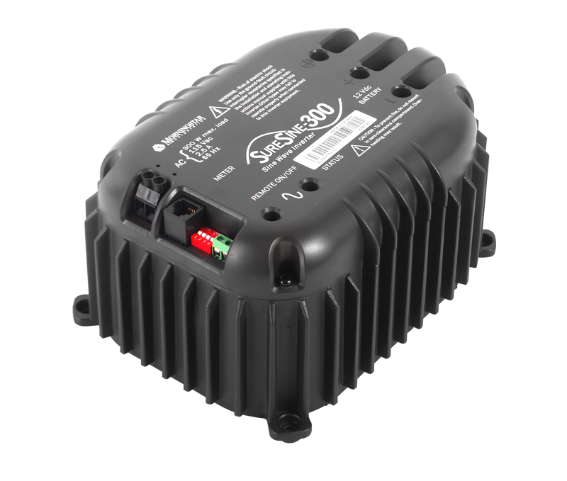 Inversor de Onda Sinusoidal Pura SureSine 300 W / 12 VCC a 110 VCA / 85-90% Eficiencia / Uso Industrial / Certificación UL