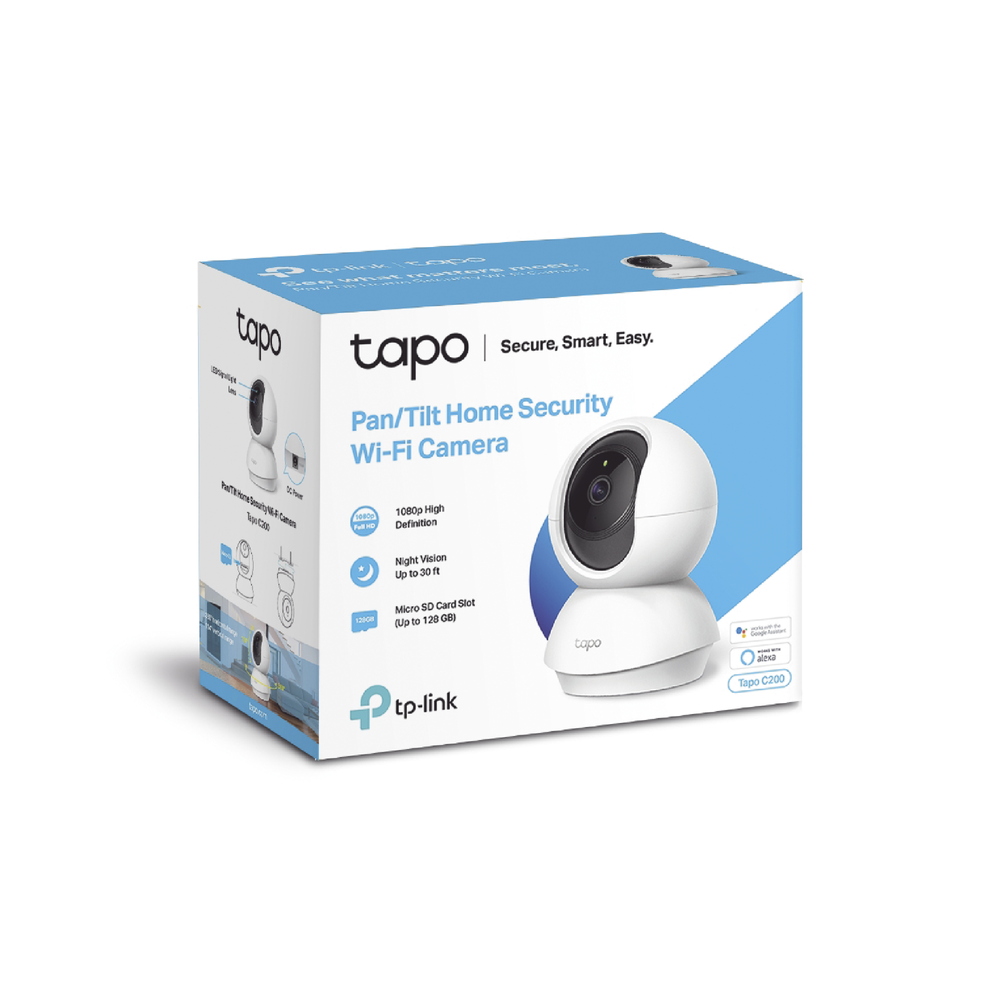 Cámara IP Wi-Fi para Hogar / Resolución 2 MP / Audio Doble Vía / Visión nocturna / Notificación Push / Google Assistant y Amazon Alexa