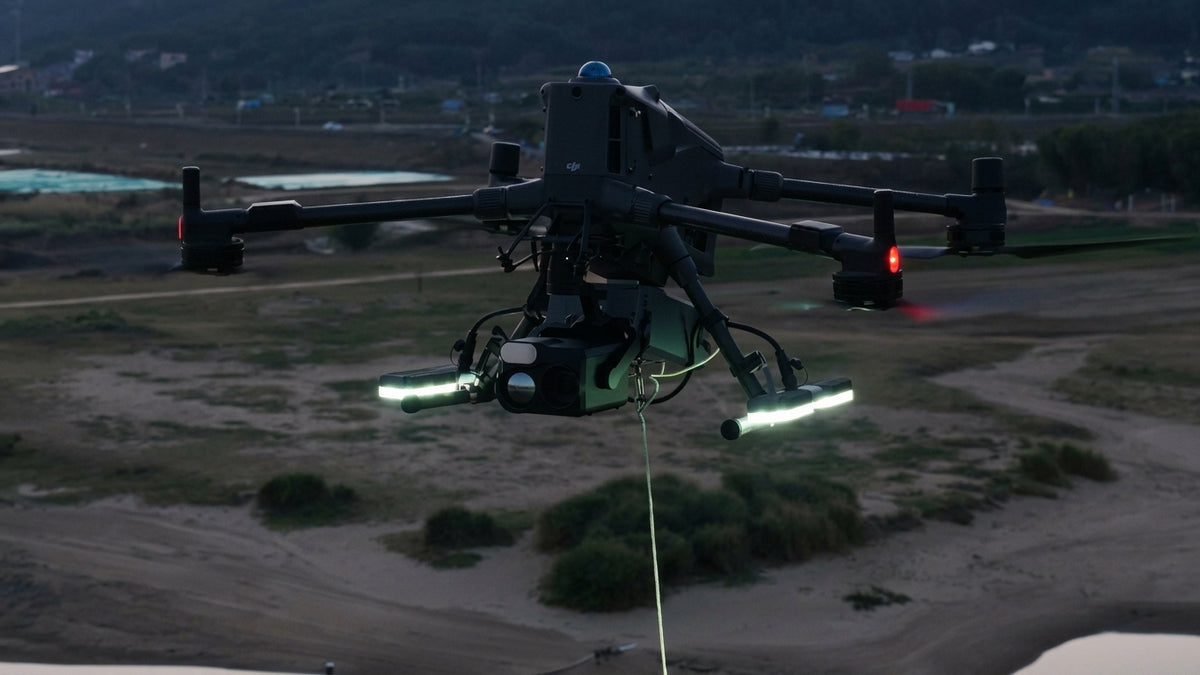 Estación de Potencia con Cable, compatible con Matrice 400, Operación Continua de Drones, Cable de 110m, IP55, Ambientes Extremos
