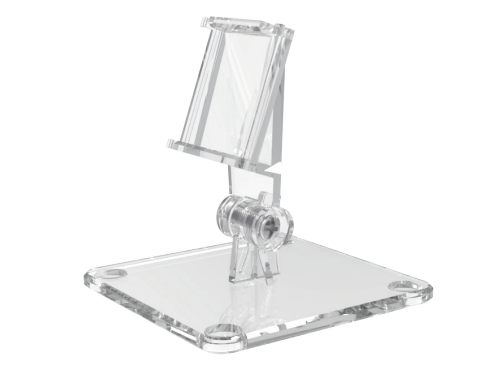 Soporte en T para Etiqueta de Tinta Electrónica / AccessPRO / Rotación de 50 Grados / Escritorio / Compatible con 2.13" - 2.66" - 2.9" - 4.2"